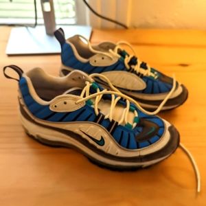 Nike Air Max 98 Blue Nebula Sail White Emerald AH6799 106